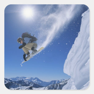 Sticker Carré Sauts dans le canyon de Snake Creek depuis Clayton