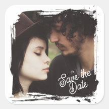 Sauvez la Date | Modèle de Photo Unique de Mariage