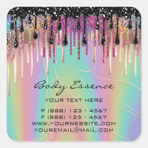 Sticker Carré Savon Balmé Corps Cosmétique Boutique Ombre