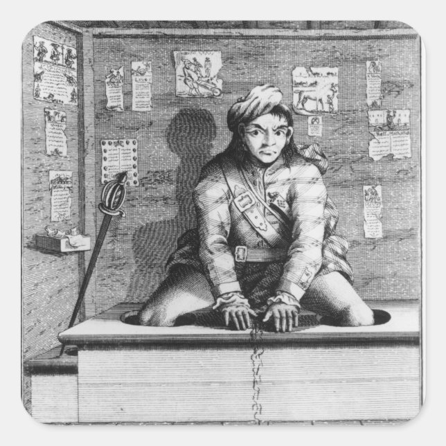 Sticker Carré Sawney in the Boghouse, 1745 (Devant)