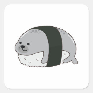 Sticker Carré Sceller comme sushi