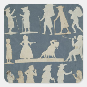 Sticker Carré Scène de genre