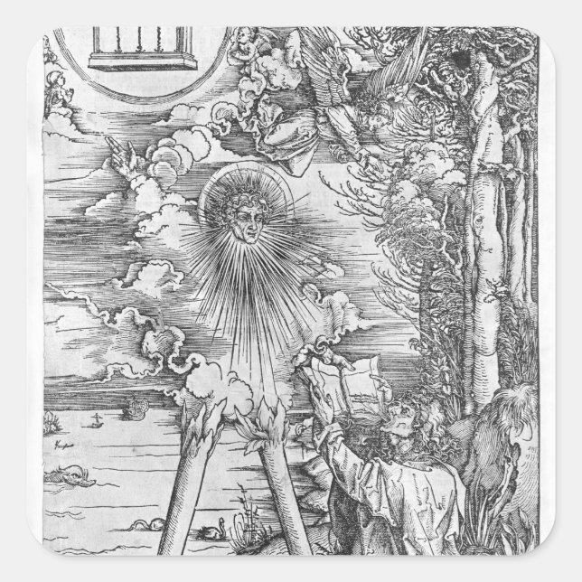 Sticker Carré Scène de l'Apocalypse 2 (Devant)