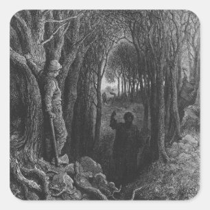 Sticker Carré Scène de "Le Rime de l'Ancien Marinier" 2