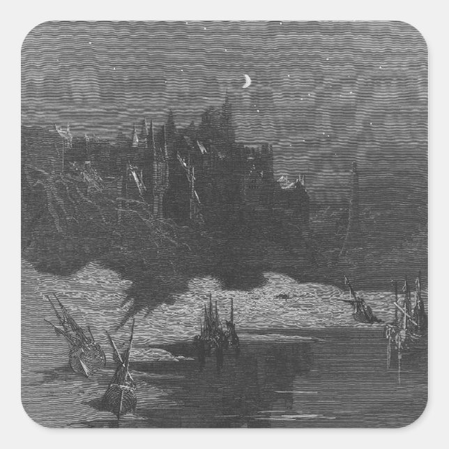 Sticker Carré Scène de "Le Rime de l'Ancien Marinier" 4 (Devant)