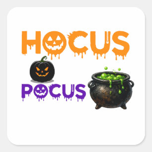 Sticker Carré Scène de magie Hocus Pocus pour les fans d'Hallowe