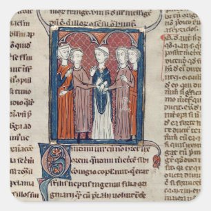 Sticker Carré Scène de mariage, des Décrets de Gratien