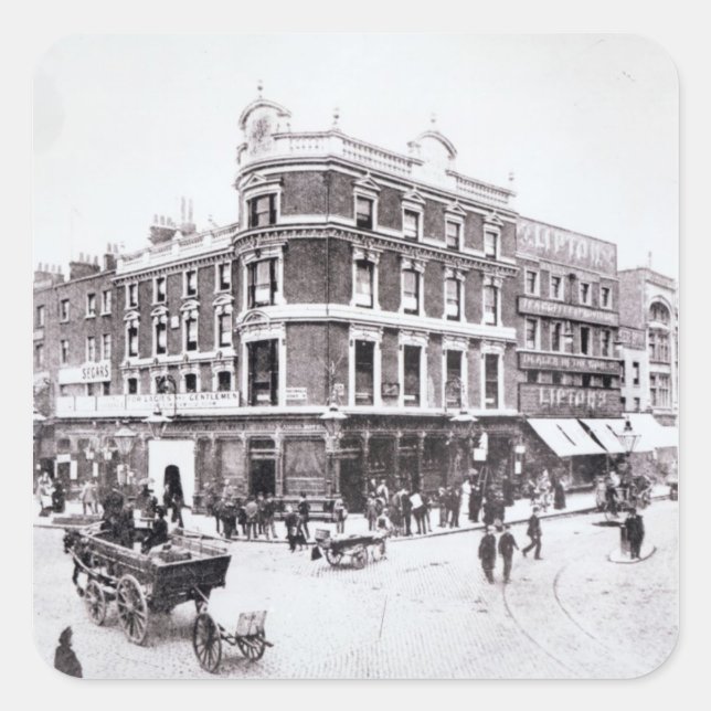 Sticker Carré Scène de Pentonville Road, Islington, Londres (Devant)