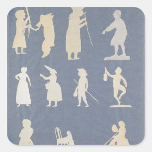 Sticker Carré Scène Genre