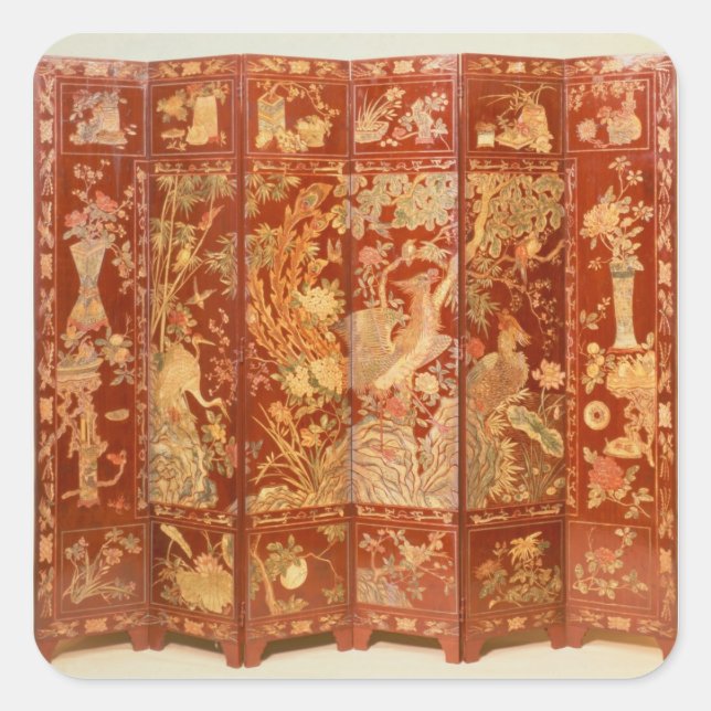 Sticker Carré scène pastorale, (Devant)