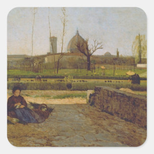 Sticker Carré Scène quotidienne, près de Florence, vers 1865