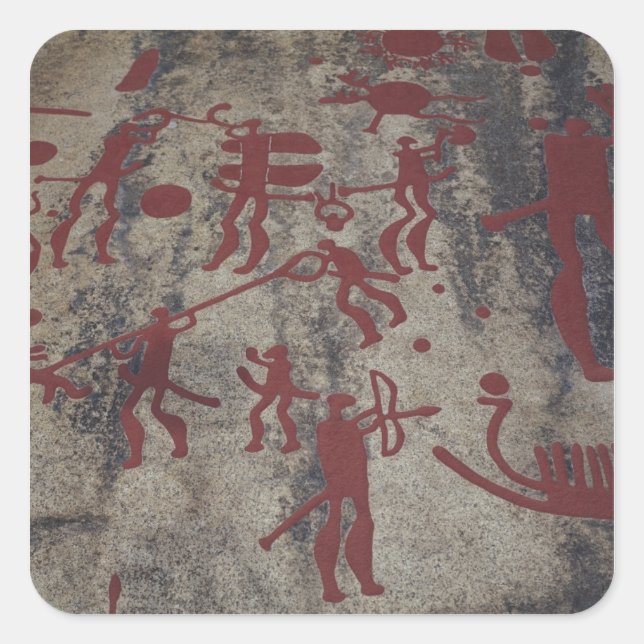 Sticker Carré Scènes de chasse (Devant)