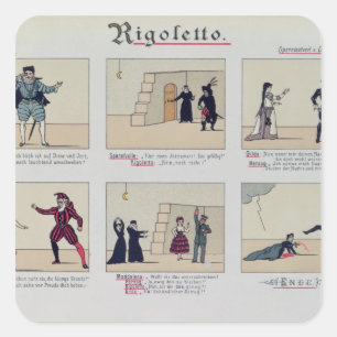 Sticker Carré Scènes de l'opéra "Rigoletto"