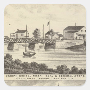 Sticker Carré Schellinger Store et Ocean House