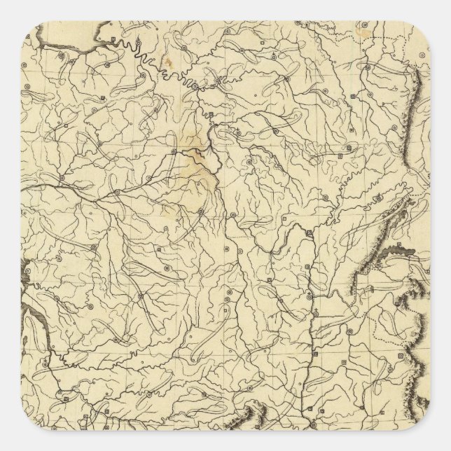 Sticker Carré Schéma de la France (Devant)