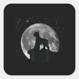 Sticker Carré schnauzer géant hommes femmes enfants cadeau Copie