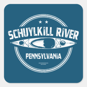 Sticker Carré Schuylkill River, Pennsylvanie