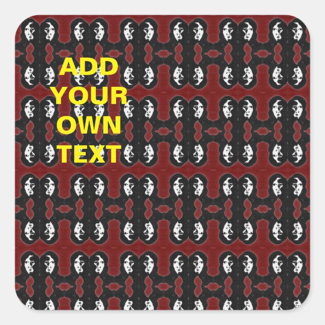 Sticker Carré Sci-Fi (Devant)