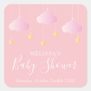 Sticker Carré Scintillez, scintillez petite étoile baby shower r