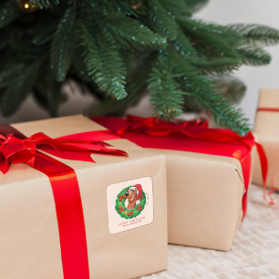 Sticker Carré Scooby de Christmas Wreath