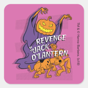 Sticker Carré Scooby-Doo Revenge of the Jack O' Lantern