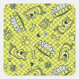 Sticker Carré Scooby Snacks Galore Checker Motif
