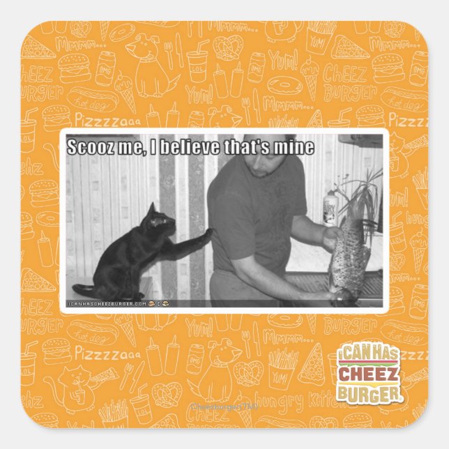 Sticker Carré Scooz moi, je crois que c'est le mien (Devant)