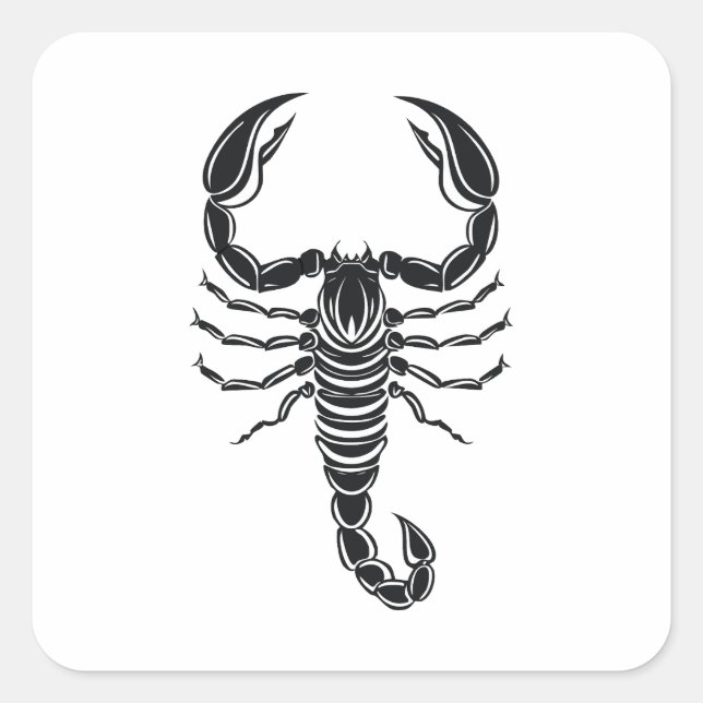 Sticker Carré Scorpion (Devant)