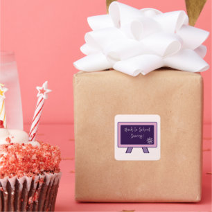 Sticker Carré Script - Retour à la réussite scolaire - Félicitat