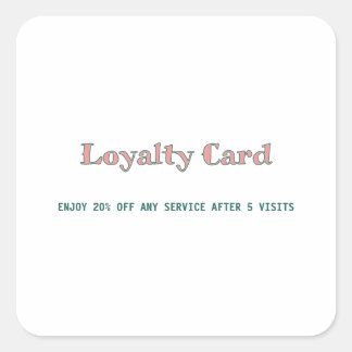 Sticker Carré script simple minimal ajoutez votre texte carte d
