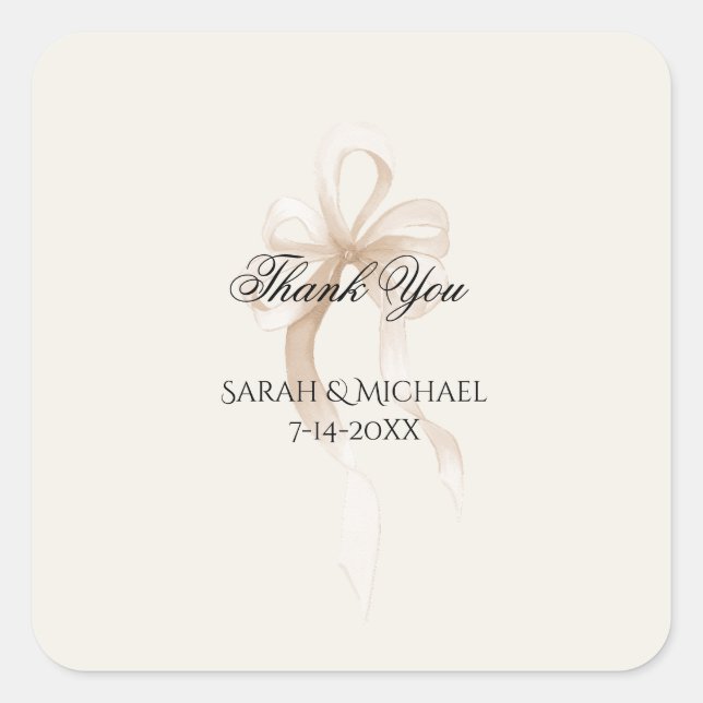 Sticker Carré Se marier Wedding (Devant)