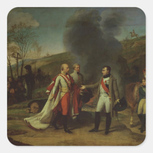 Sticker Carré Se réunir entre le napoléon I et le Francis I