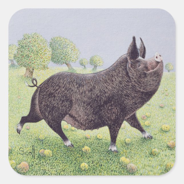 Sticker Carré Se sentir très bien (Devant)