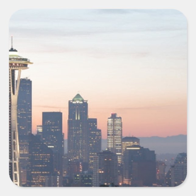 Sticker Carré Seattle (Devant)