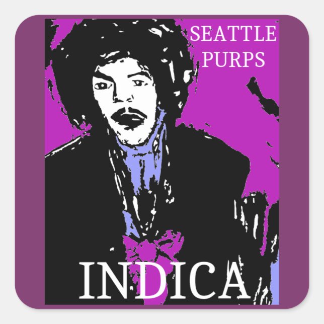 STICKER CARRÉ SEATTLE POURSUIT L'INDE (Devant)