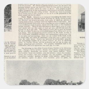 Sticker Carré Sébastopol, la Californie