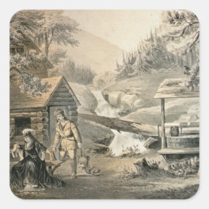 Sticker Carré "Sellez la réparation", affiche pour le starr de