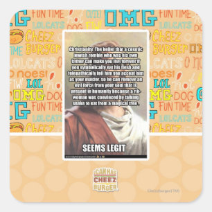 Sticker Carré Semble la pièce de théâtre