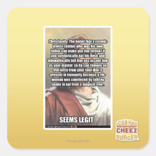 Sticker Carré Semble la pièce de théâtre