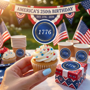 Sticker Carré Semiquincentenaire de l'anniversaire des 250 ans d