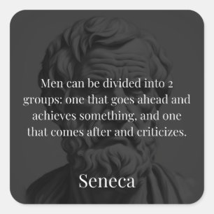 Sticker Carré Seneca's Division : Les Doers et les Critiques