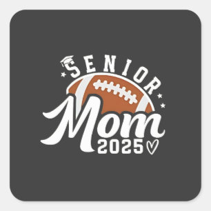 Sticker Carré Senior Froud Mom 2025 Imaginaire Football Graduate