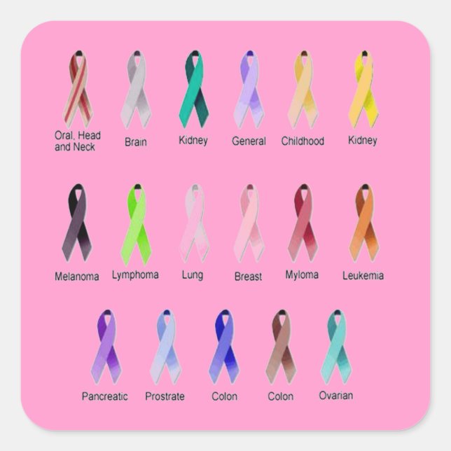 STICKER CARRÉ SENSIBILISATION AU CANCER (Devant)