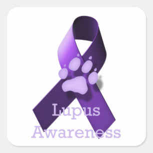 Sticker Carré Sensibilisation au lupus