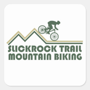 Sticker Carré Sentier Slickrock - Vélo tout terrain