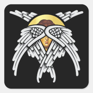 Sticker Carré Seraphim Angel Silver