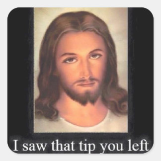 Sticker Carré Serveurs/Bartender Mettez-les partout !