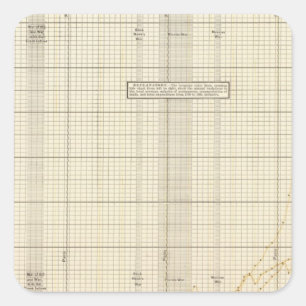 Sticker Carré Service postal des USA