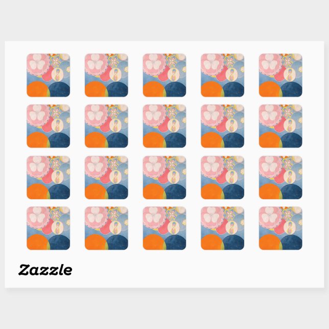 Sticker Carré Serviettes de cuisine (Feuille)
