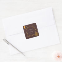 Serviettes de mariage Vintage Celestial Stars Moon